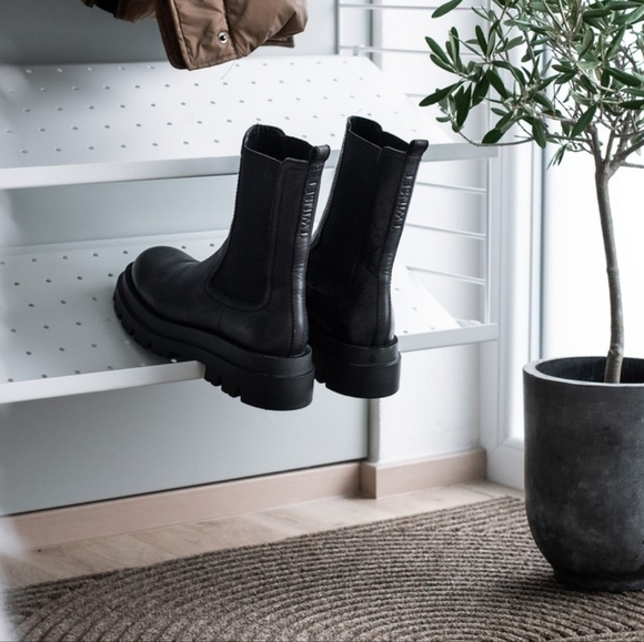 🇮🇹 NEW Twinset Platform Anfibio Chelsea Boots 38.5 7.5 - Picture 3 of 6